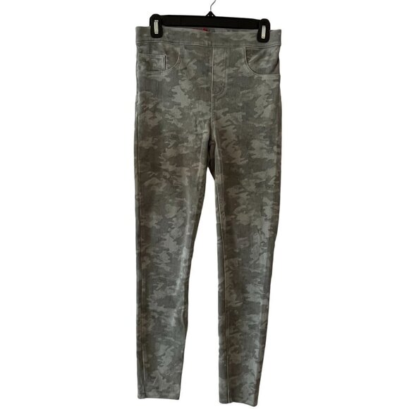 SPANX Stone Wash Camo Jean-ish Ankle Jegging Green Size Medium‎ - Picture 2 of 14
